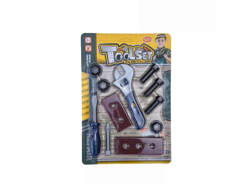 Cartoon Puzzle Tool Set, House Play Toys/Blue