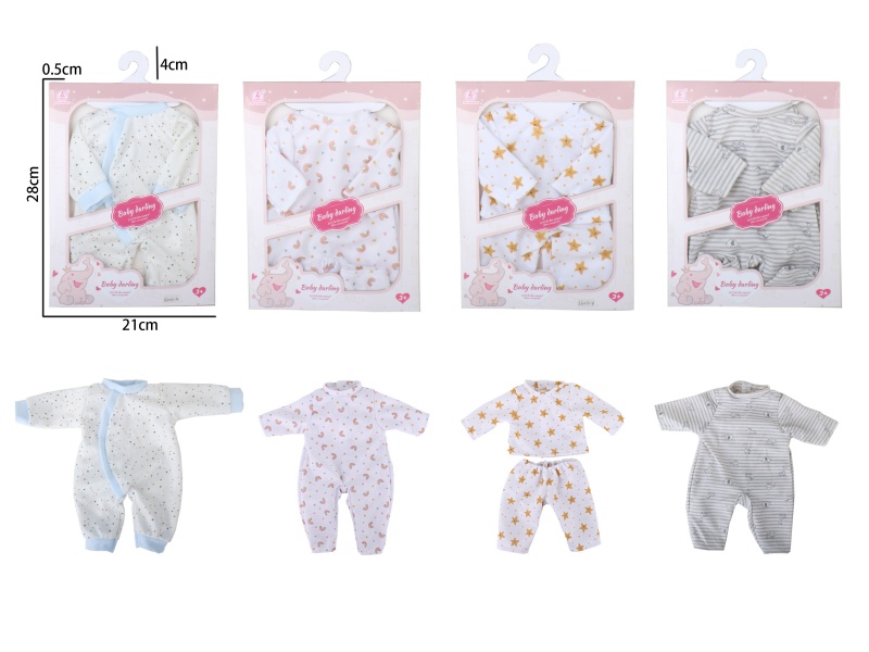 4 Envelopes Of 16 Inch Boy Doll Clothes Sets