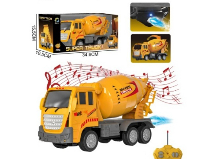 Engineering Mixer Truck (With Spray, 27-Frequency Battery)