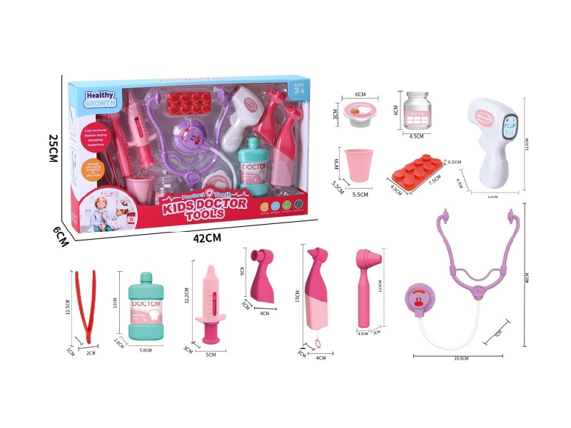 "Play House Girl Doctor Medical Equipment Set.