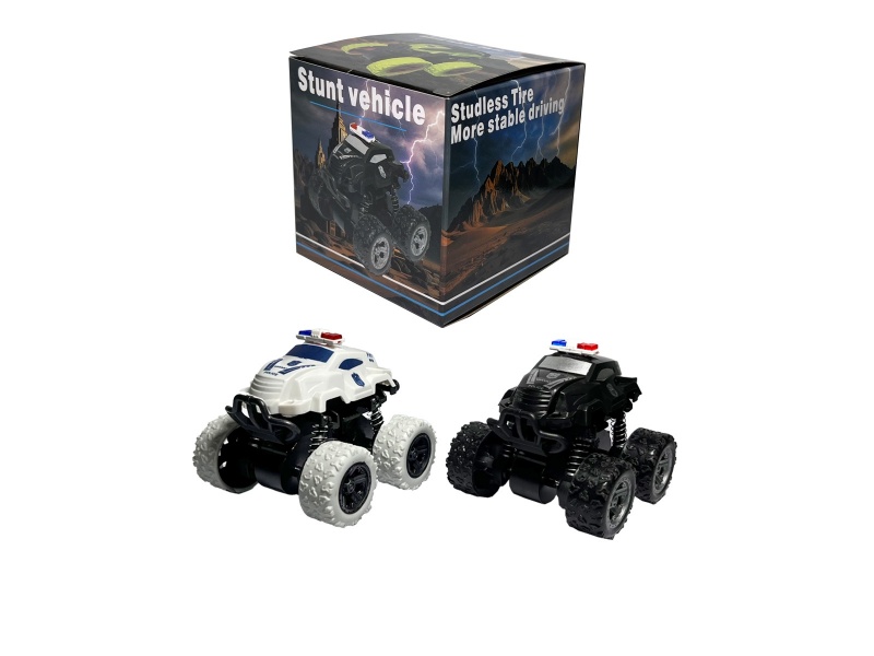 Two Single-Color Box Rollover Car Models In Two Colors