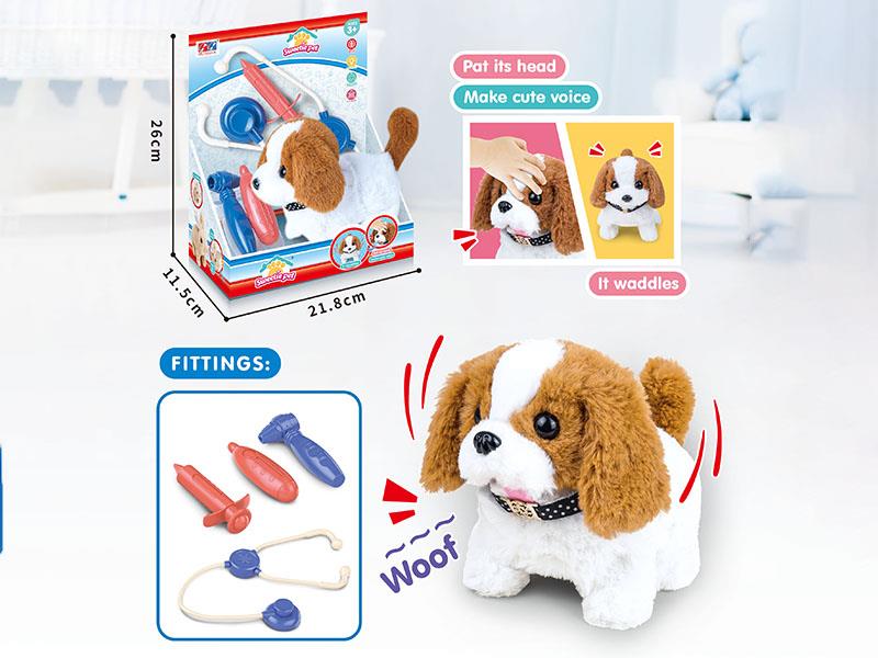 Electric Plush Dog Doctor Toy