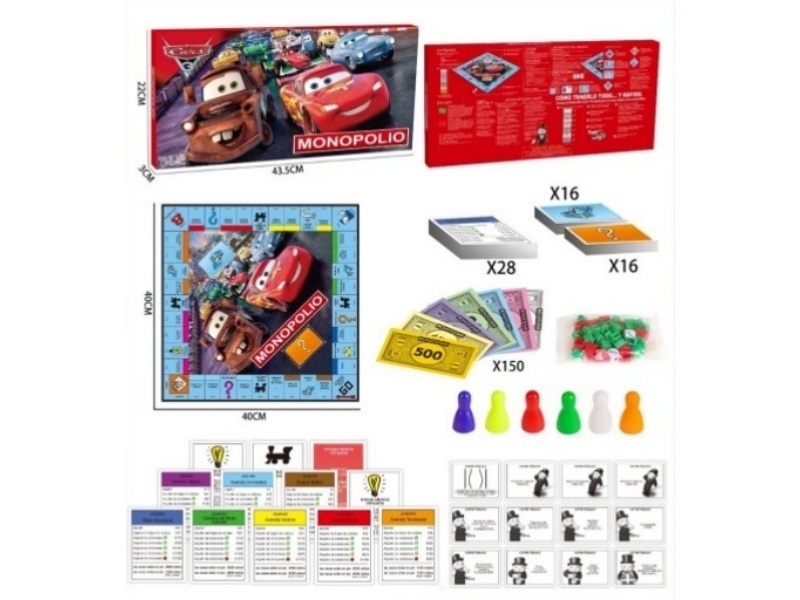 "Cars: Monopoly" In Spanish