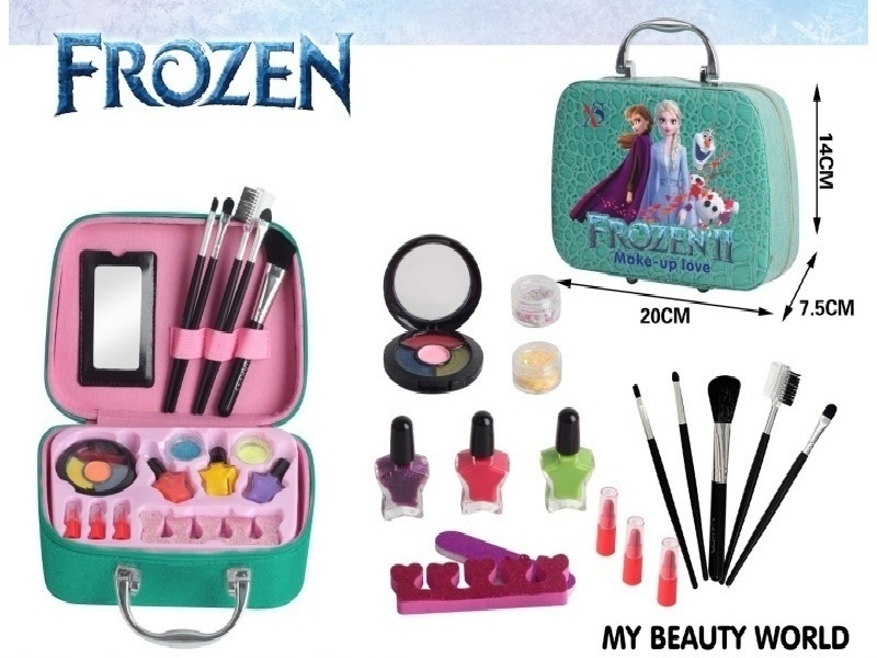 Ice And Snow Makeup Handbag (With Glossy Powder Printing Pattern)