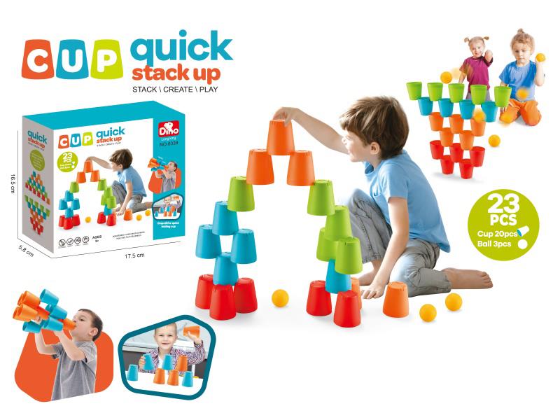 3-In-1 Building Block Throwing Ball Speed Stacking Cup