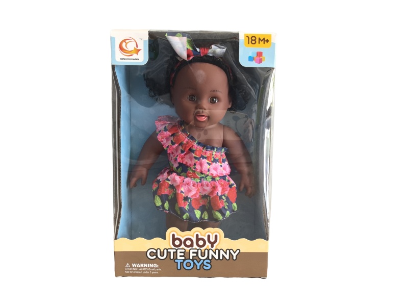 12-Inch Black Vinyl Doll With Ic