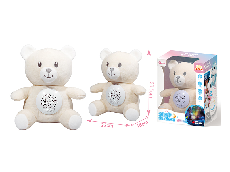 Soothe Plush Toys With Lights And Music - Bear