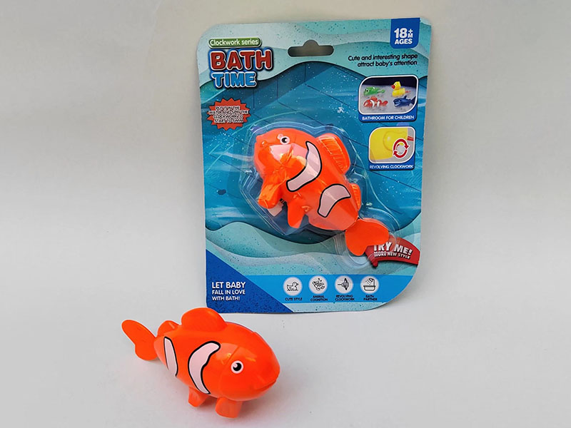 Wind Up Swimming Clownfish Toy