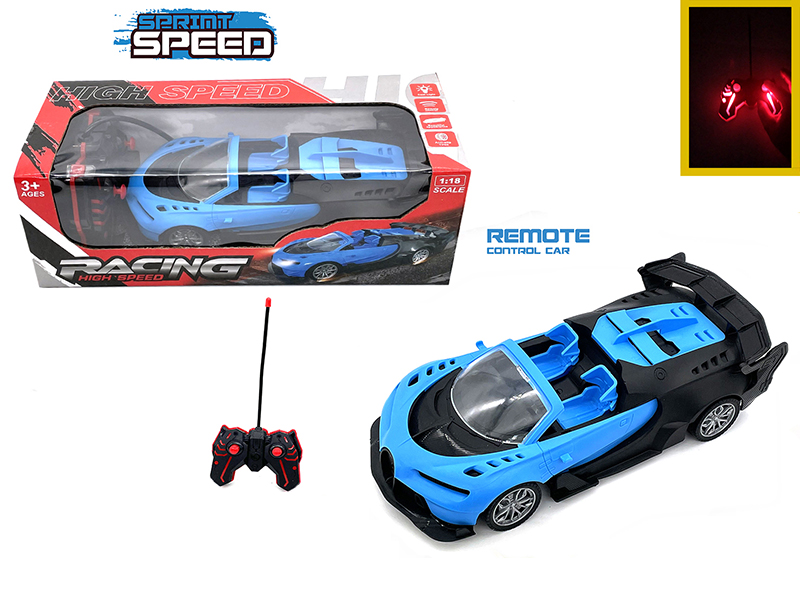 1:18 4-Channel Remote Control Bugatti Convertible Sports Car