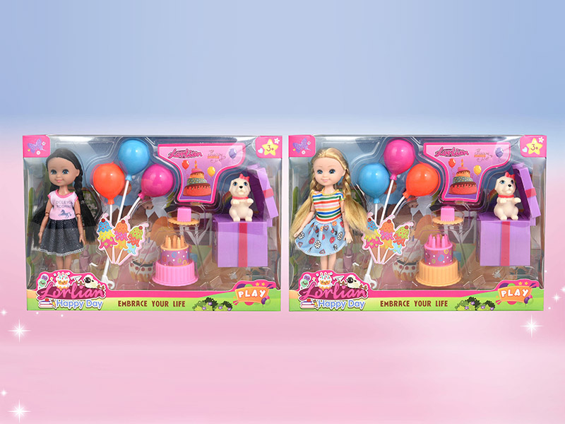 6" Doll Birthday Party Set
