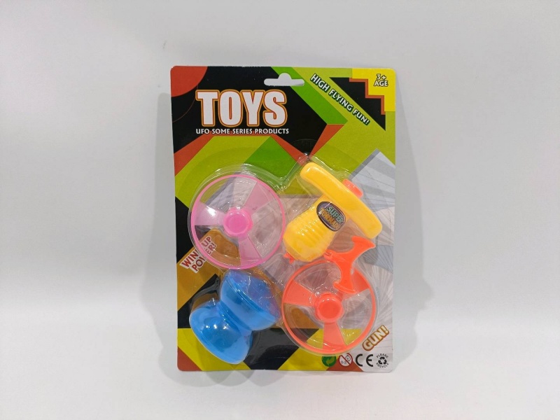 Wire Pulling Flash Gyroscope Flying Saucer