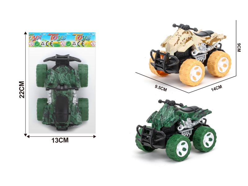 1:43 Beach Motorcycle Military Vehicle Inertial Vehicle