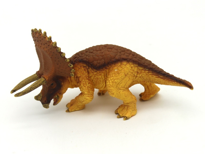 A Small Yellow Triceratops