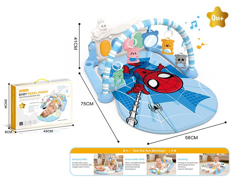 Spider-Man Baby Pedal Piano Fitness Blanket With Lights And Music