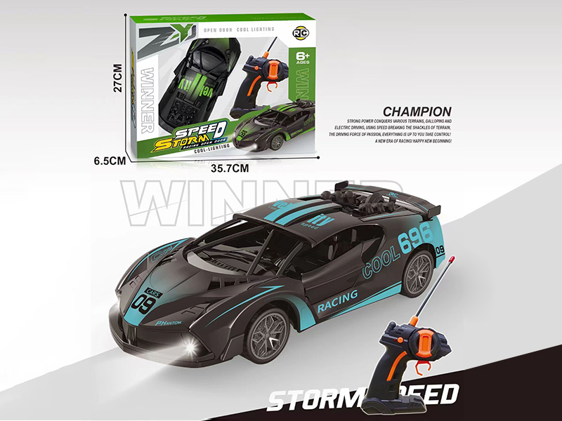 2 Channel Remote Control Car(Blue/Green)