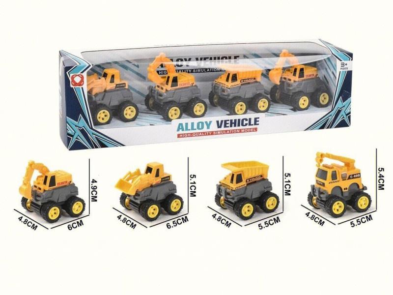 4 Pieces Of Huili Engineering Alloy Car