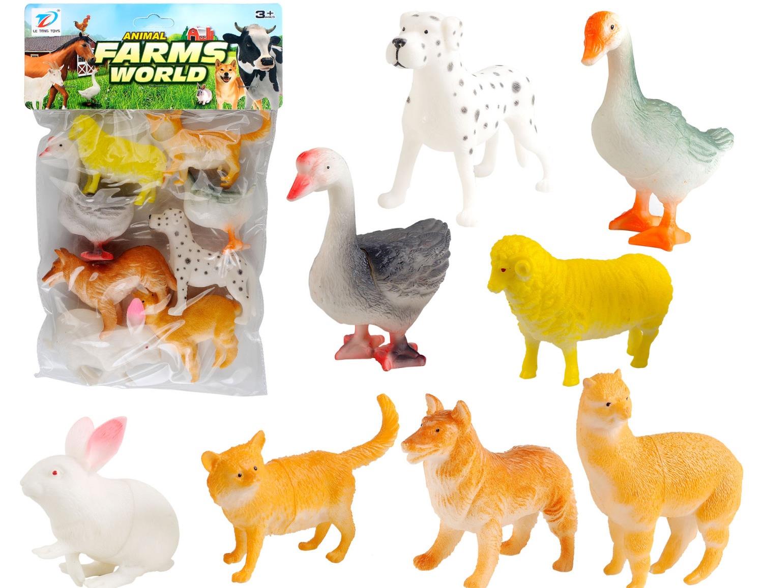Pvc Simulated Farm Animal 8Pcs