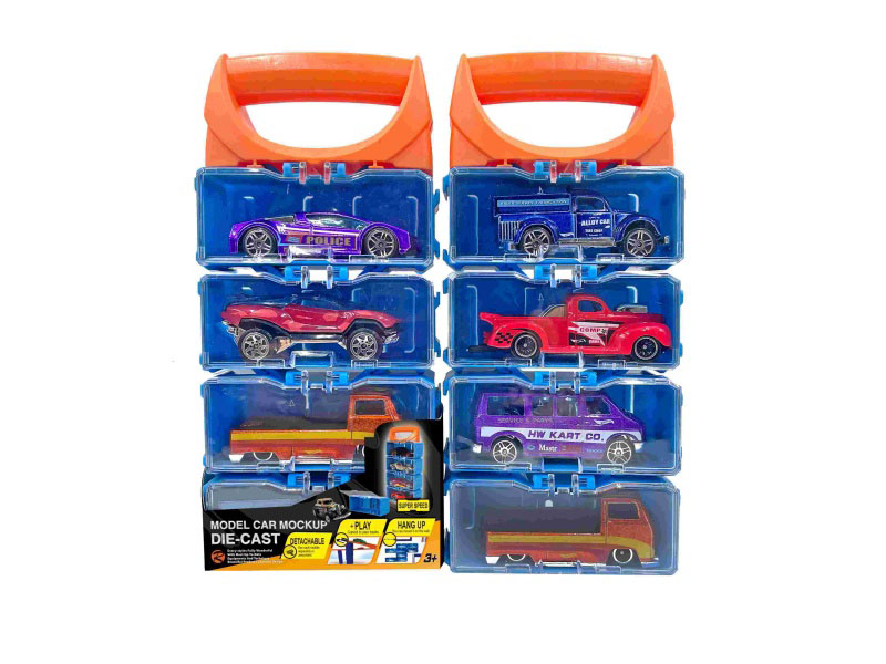 Diy Alloy Car Carrying Case For 4 Pieces