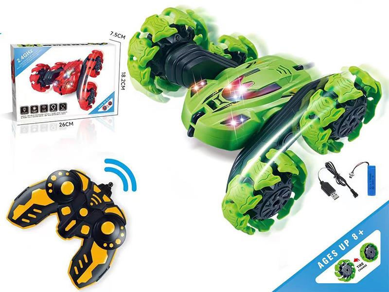 2.4G Remote Control Double-Sided Stunt Car(Included Battery)Russian