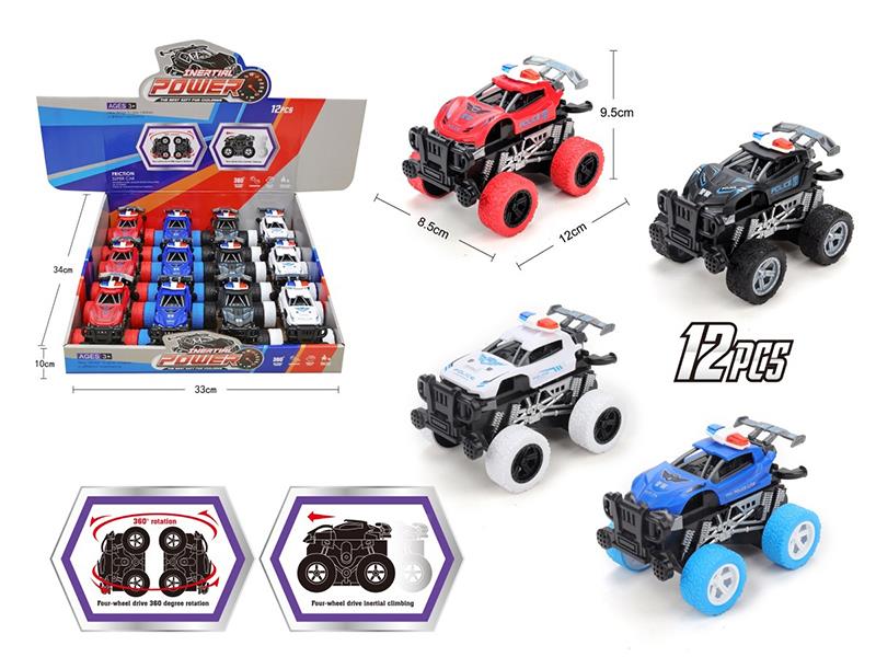 Friction Stunt Police Car