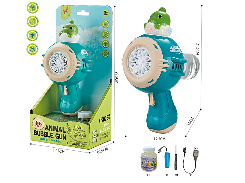 T-Rex Multi-Hole Automatic Bubble Gun(Lithium Battery Version)