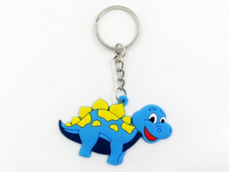 Keychain: Dinosaur Blue