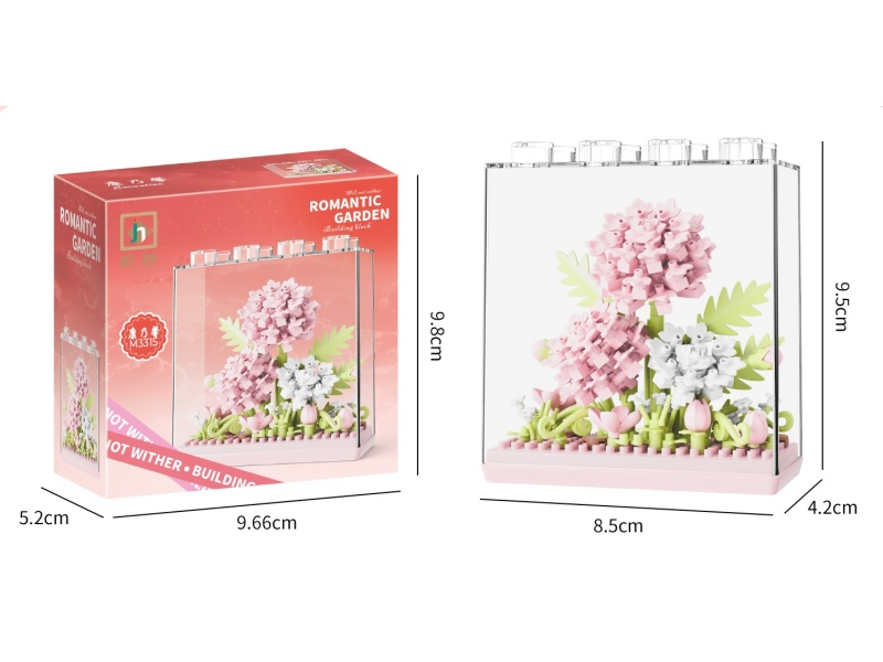 Building Blocks: 203 pcs Of Carnations