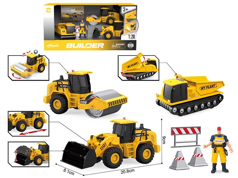 1:20 Friction Engineering Truck Set(Sound & Lights)