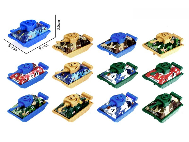 Pull Back Iron Camouflage Tank 1PCS