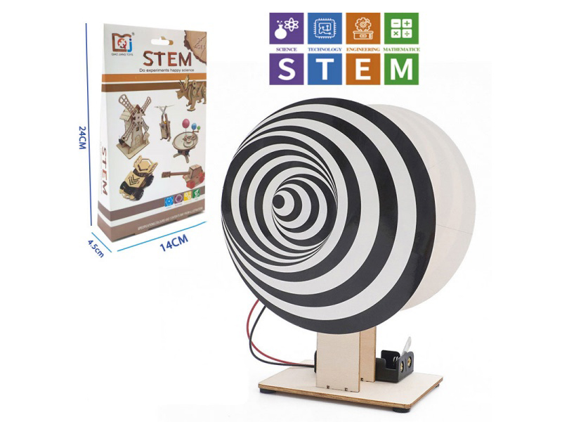 DIY Wooden Visual Logic Rotation Toy