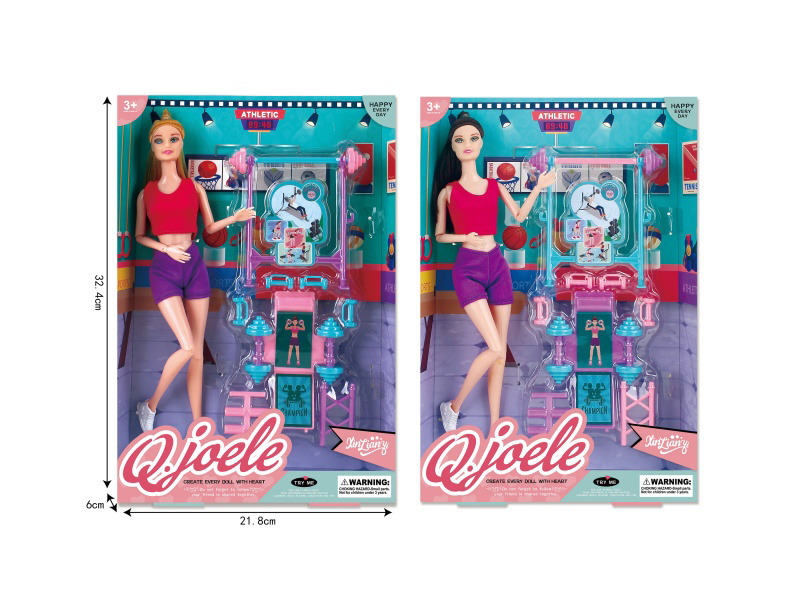 Jole 11.5-Inch Joint Doll Dumbbell Set