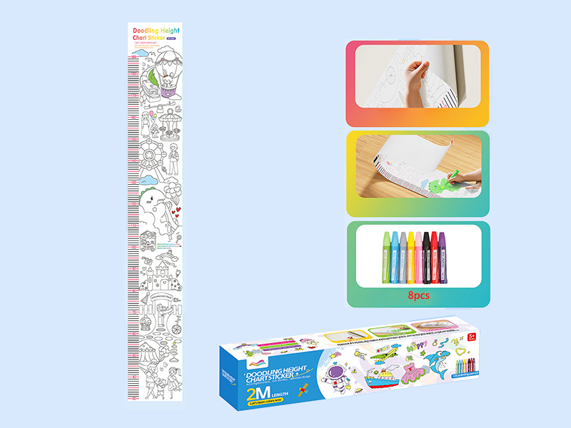 DIY Painting Height Chart Stickers(Amusement Park)