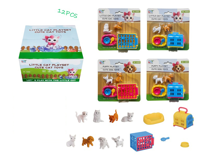 Mini Cat And Dog Cage Set
