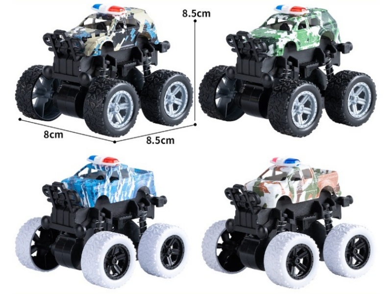 Friction Stunt Four-Wheel Drive Vehicle For Military Forces (12-Piece Pack)