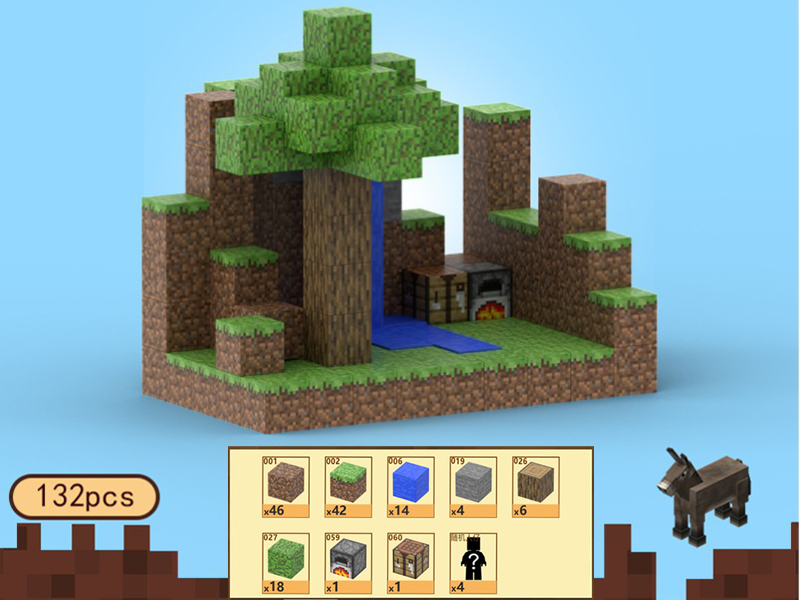 Jungle Exploration Magnetic Cube Building Blocks 132pcs