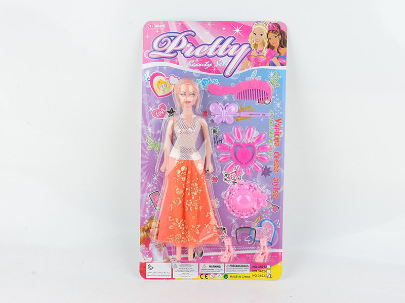 Fashion Doll + Adornment Toys