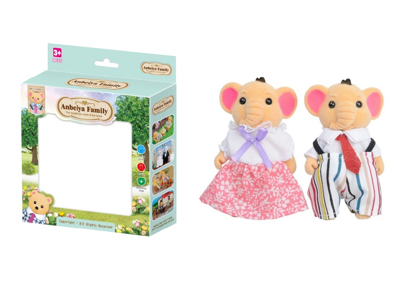 2pcs elephant doll toy