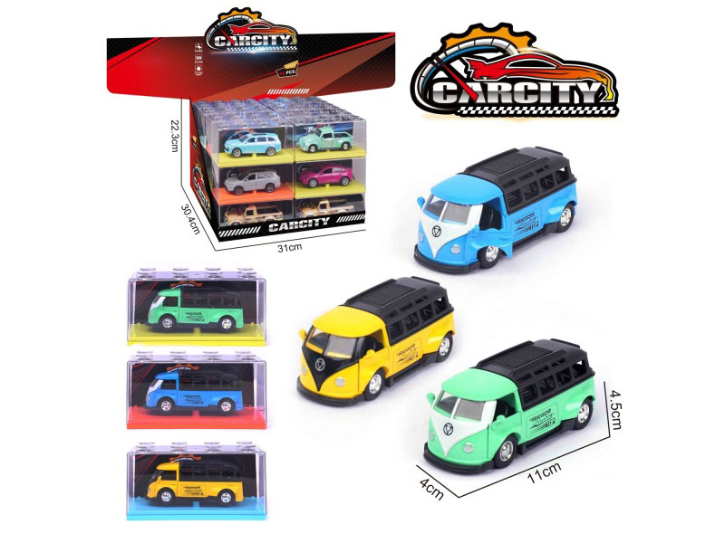 1:36 Huili Alloy Car Volkswagen Bus