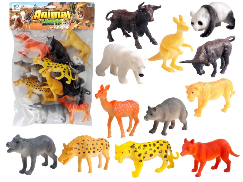Pvc Simulation Animal 12Pcs