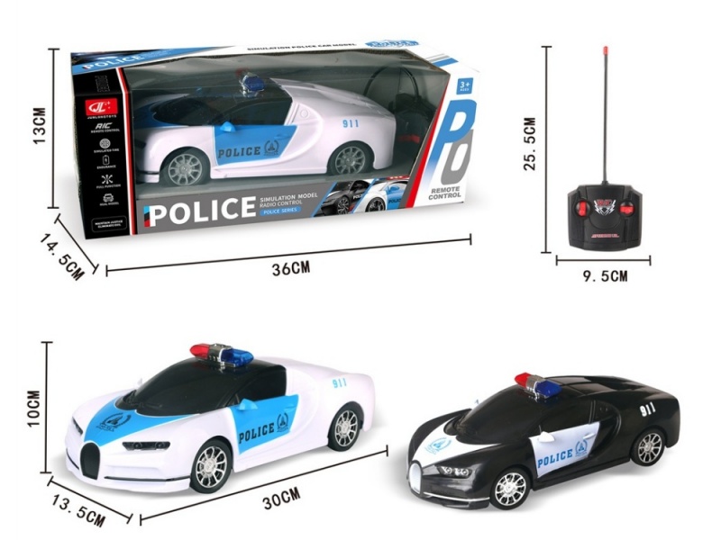 4-Channel RC Bugatti Police Car