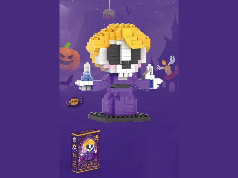 Halloween Series Skeleton Curie Building Blocks 288 PCS
