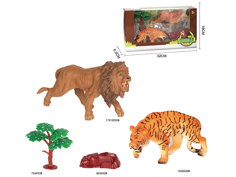 Lion Tiger Set 4PCS