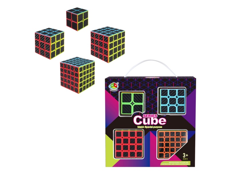 Carbon Fiber Rubik's Cube 4pcs