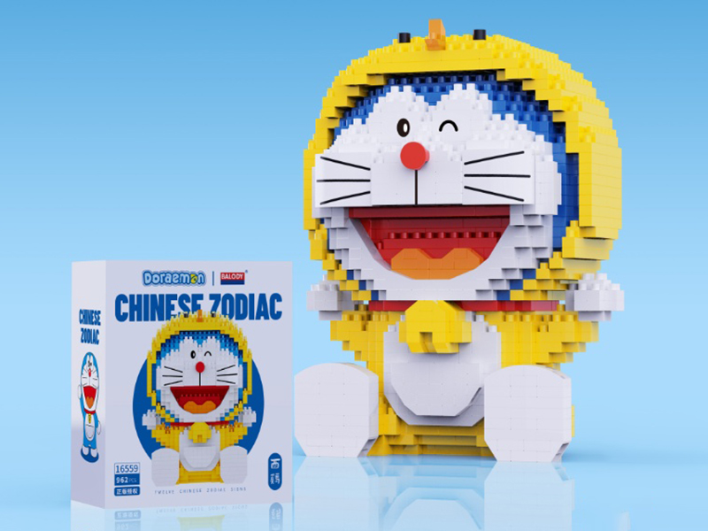 Doraemon Twelve Chinese Zodiac Sings Building Blocks - Chicken 962pcs