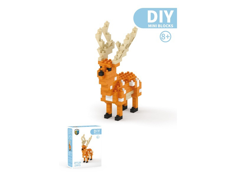 Elk Building Blocks Animal Series 134PCS