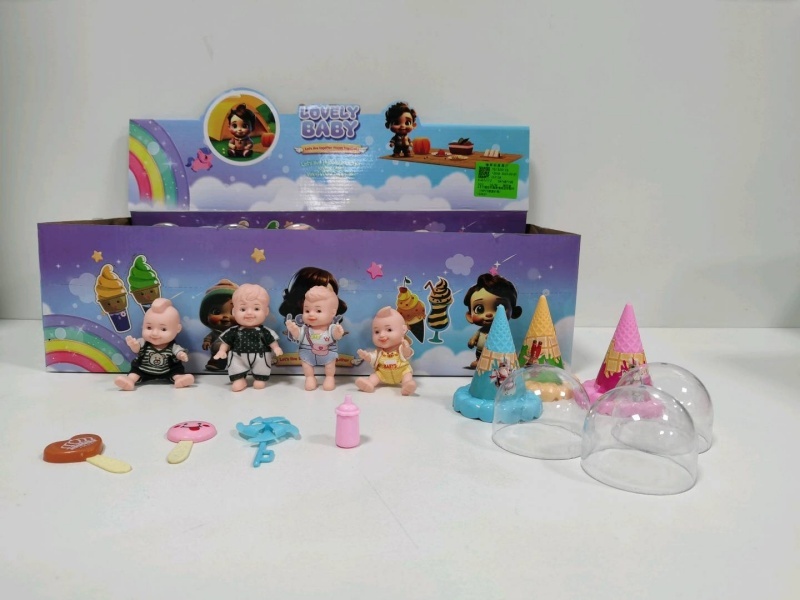 18 2.5-Inch Vinyl Palm Expression Dolls With Accessories