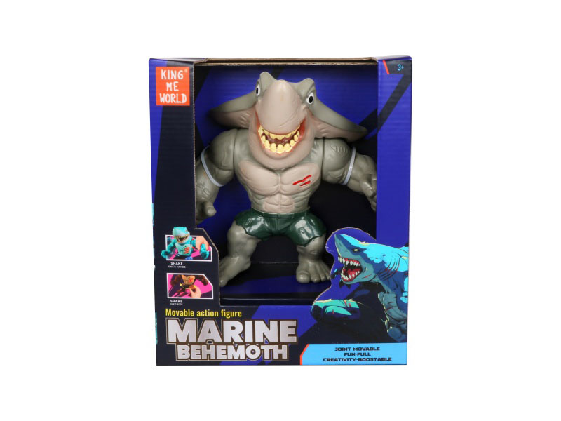 Hard Plastic Small Shark Action Figure