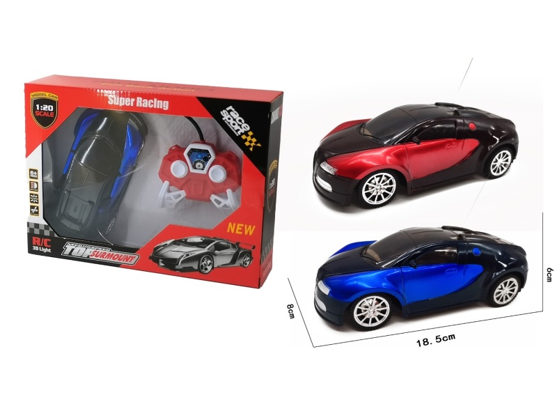 The Four-Way Bugatti Remote Control Car Has Lights But Does Not Include Electricity