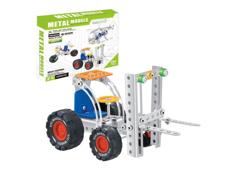 Metal Building Blocks - Forklift 112 Pieces