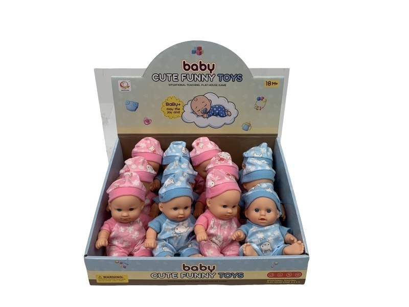 8-Inch Vinyl Toy Dolls, 12 Pieces Per Display Box